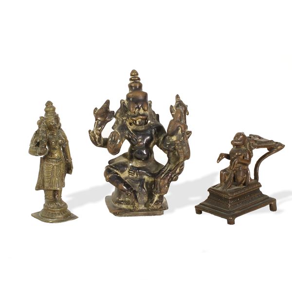 Tre bronzetti indiani