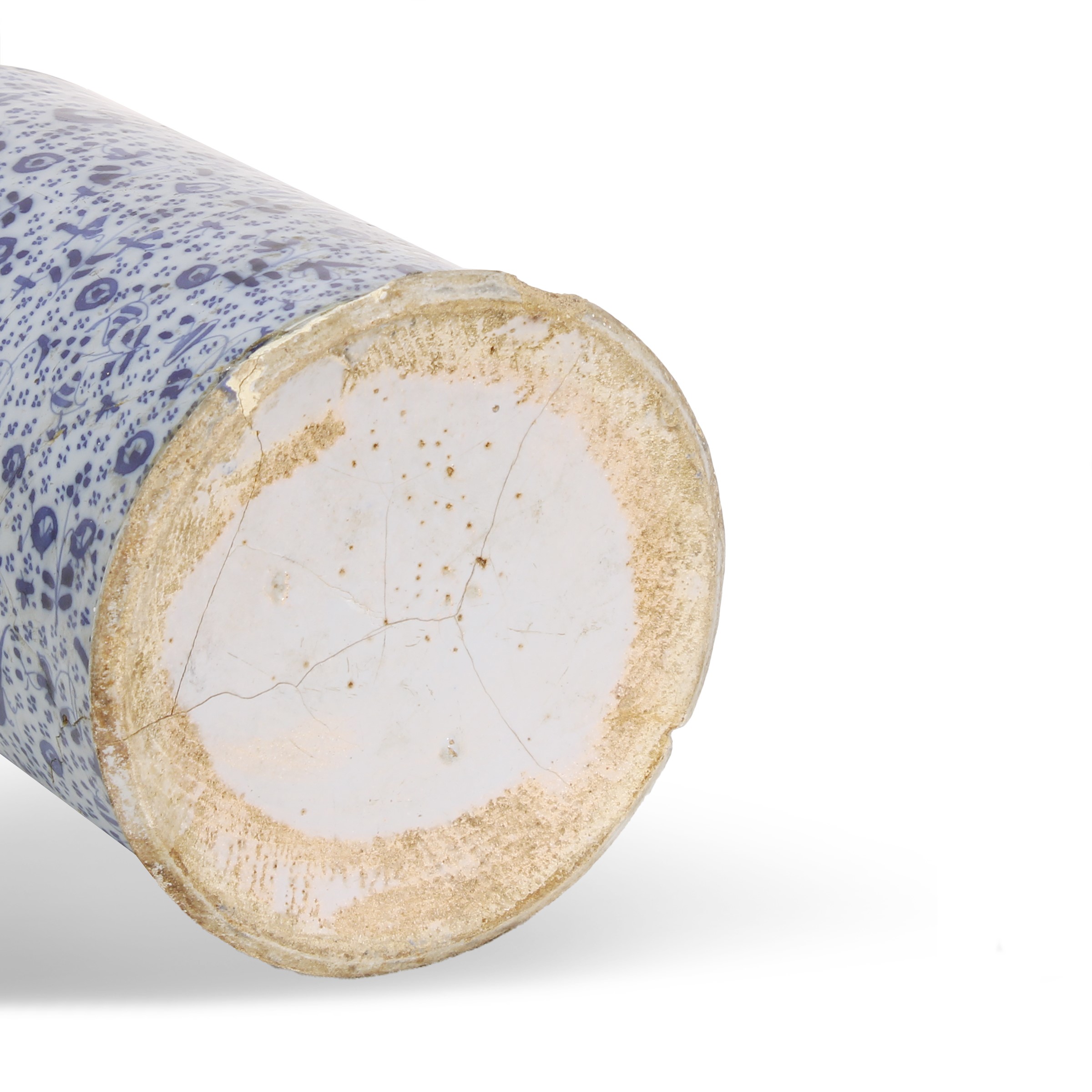 Europa, Boccale cilindrico a decoro bianco e blu (XVIII secolo)