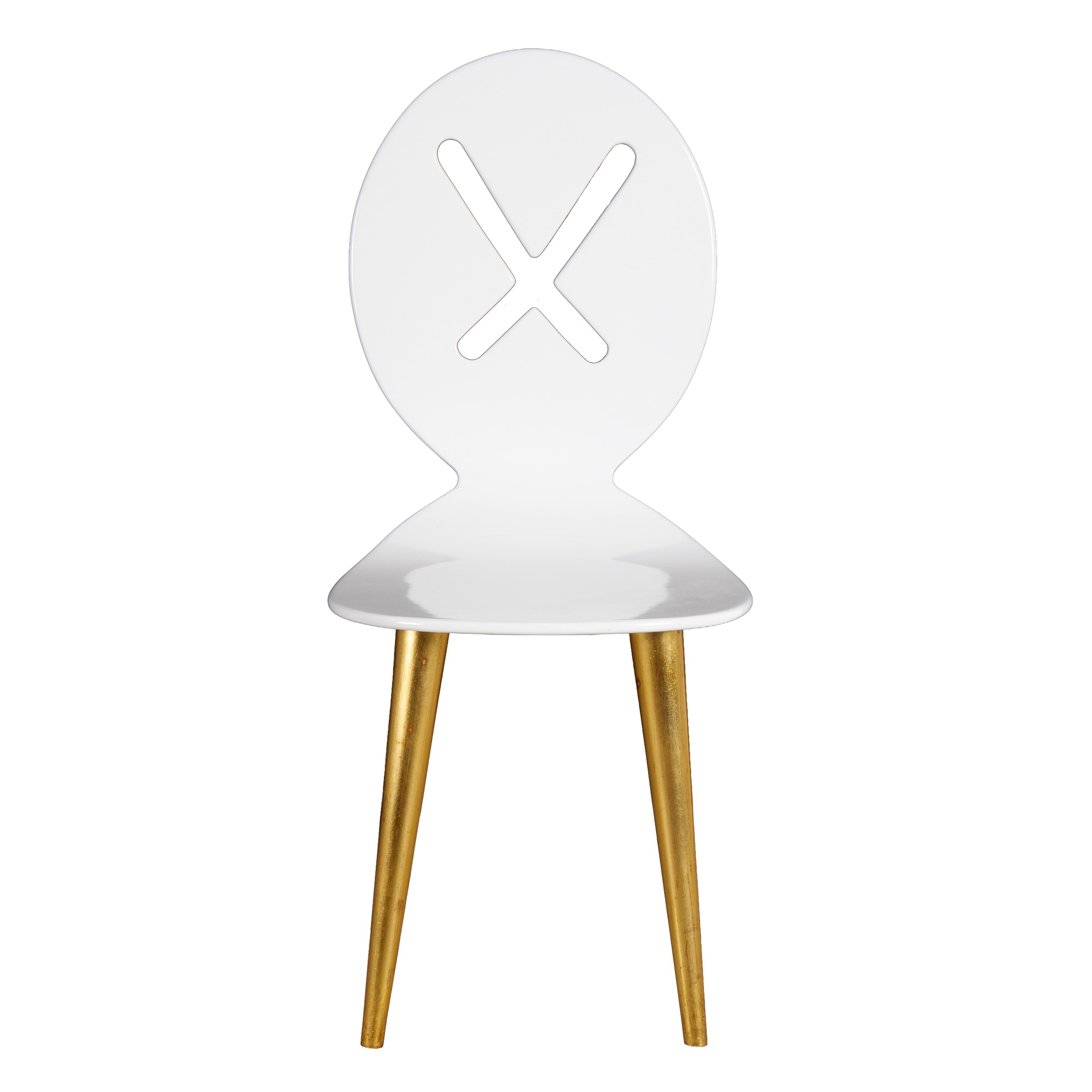 Anna Gili, Sedie mod. “Cavallo” e “Serpente” (produzione Post Design), legno laccato con gambe do...