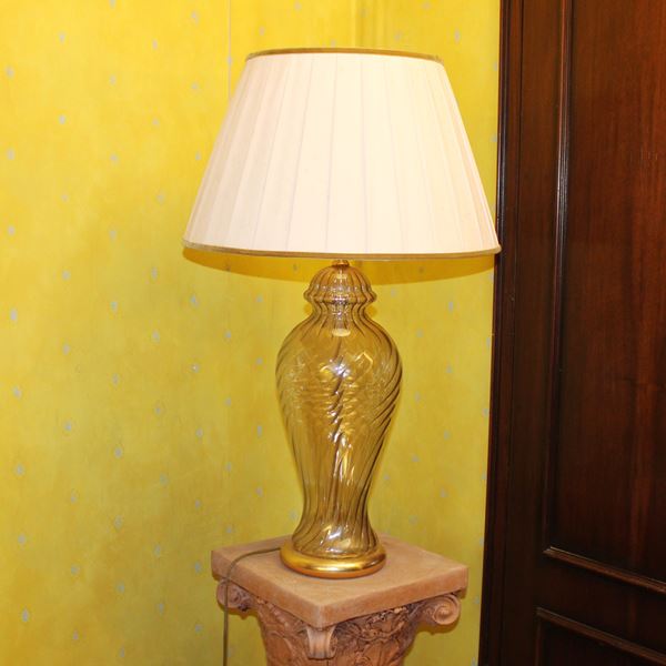 Lampada da tavolo in vetro