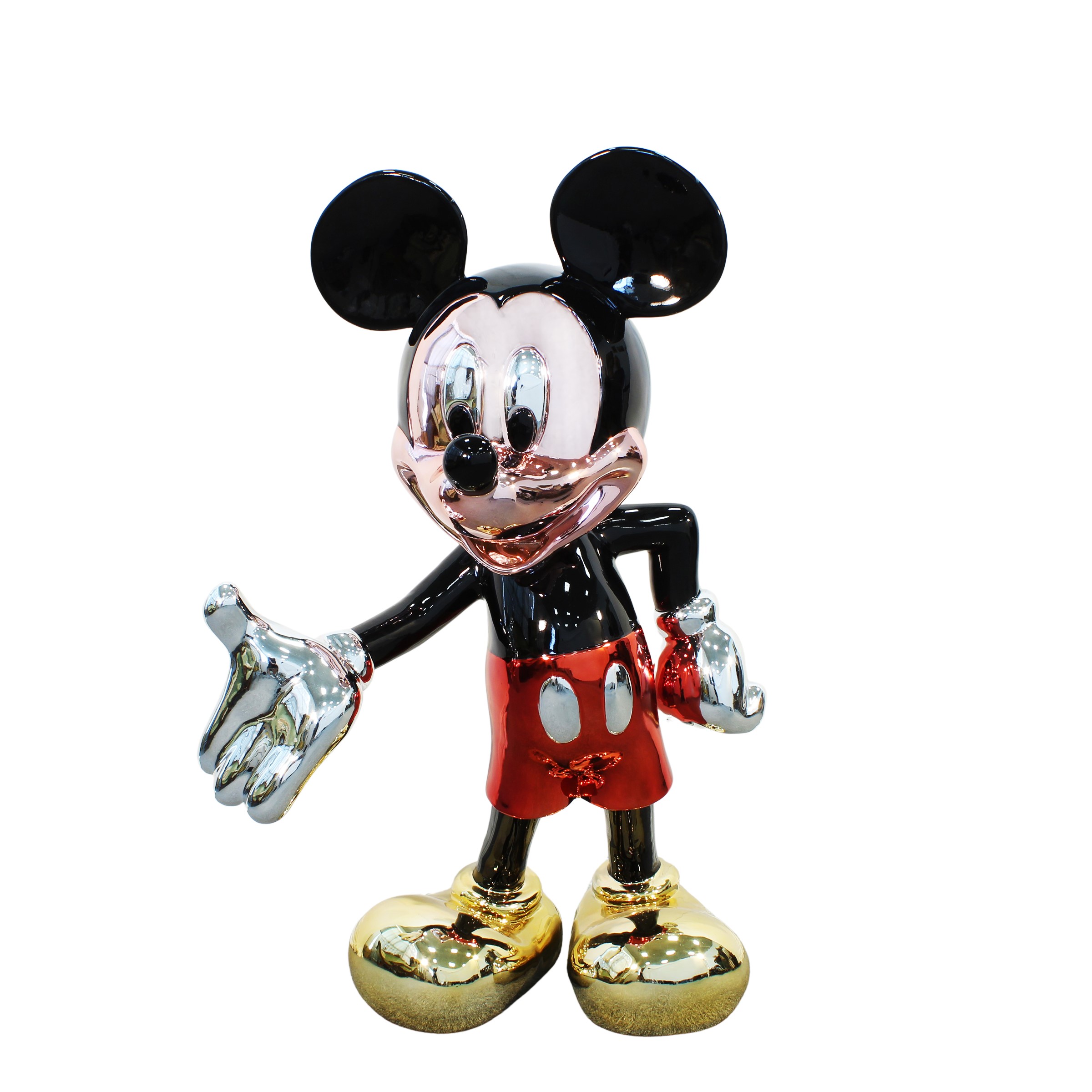 Scultura in resina policroma raffigurante Topolino, anni 2000