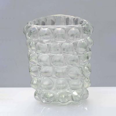 Manifattura di Murano, Vaso tipo lenti in vetro iridato