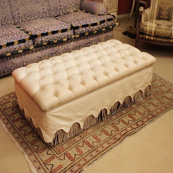 ♦ Pouf rettangolare