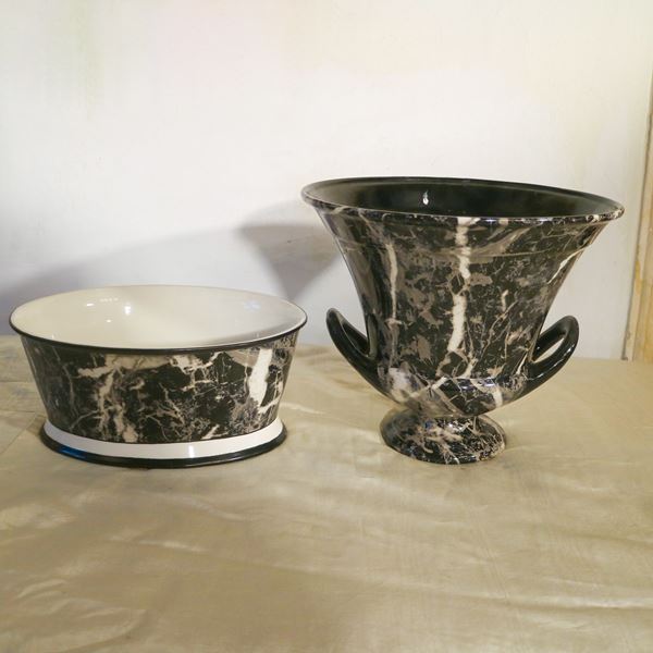 Due oggetti in ceramica