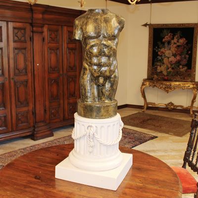 Torso Virile in Cartapesta