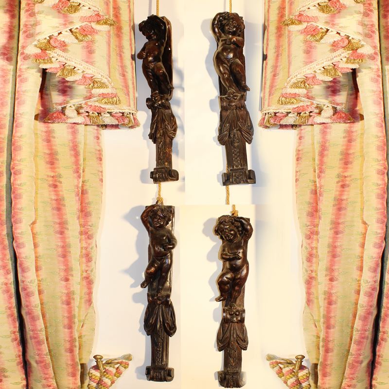 Quattro fregi in legno intagliato  (Italia, XVII-XVIII sec.)  - Asta Gli Arredi di Villa "Le Marchesane" - San Luca Casa d'Aste