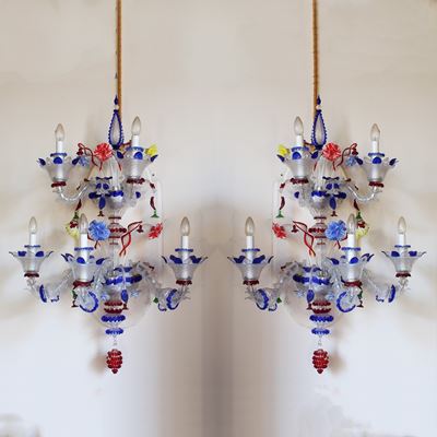 Coppia di Applique Rezzonico a Cinque Luci