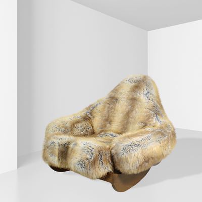 Mario Scheichenbauer, Poltrona a dondolo mod. Yeti (produzione Elam), 1968