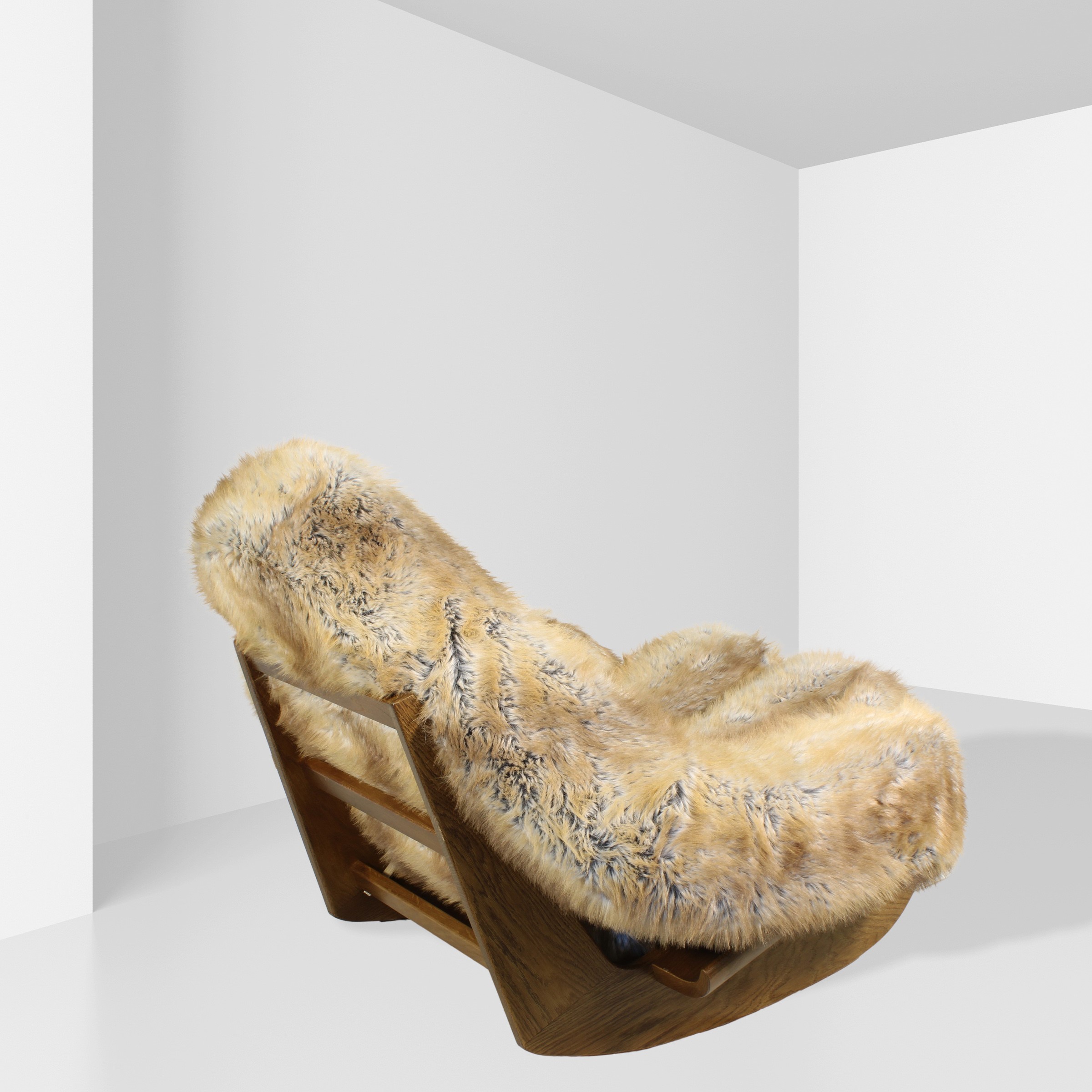 Mario Scheichenbauer, Poltrona a dondolo mod. Yeti (produzione Elam), 1968