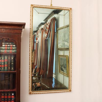 ♦ Specchiera in Legno Laccato e Dorato