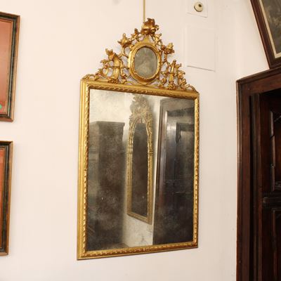 ♦ Specchiera in Legno Dorato