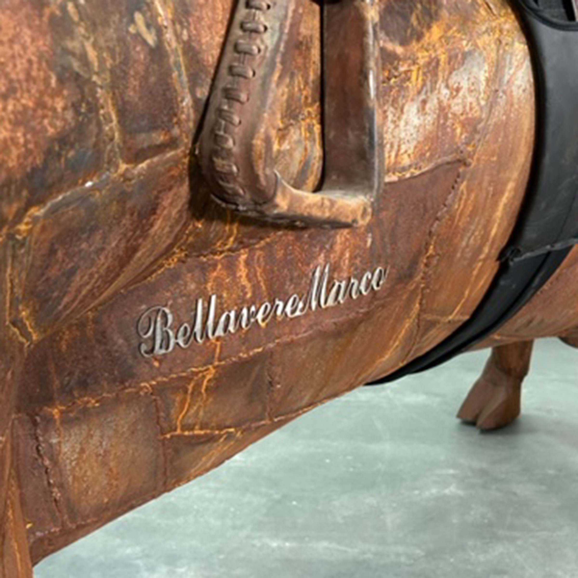 Marco Bellavere, Toro, scultura in lamiera di ferro (esemplare unico) firmata, 2018