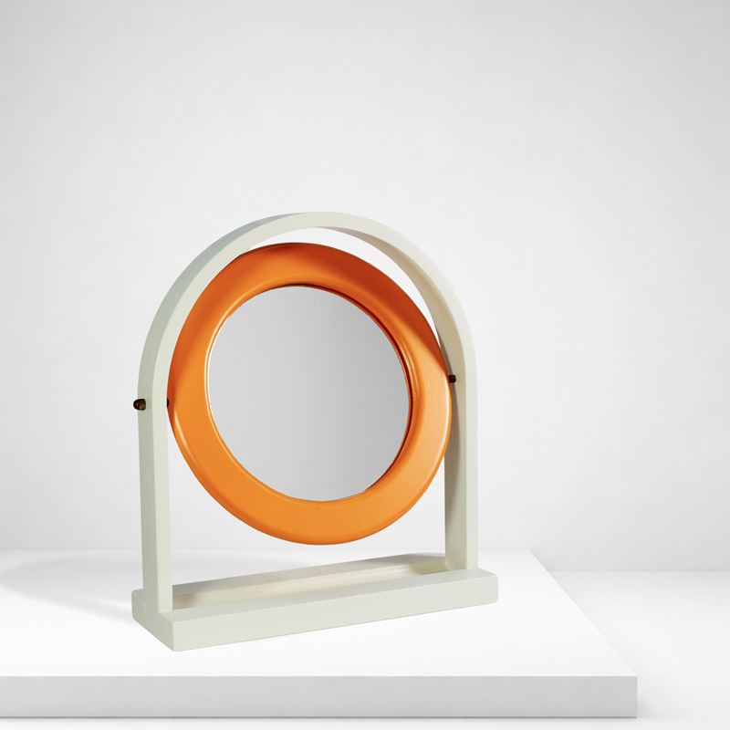 Ettore Sottsass, Specchio da tavolo basculante “Sandretta” (SP63), anni ’60