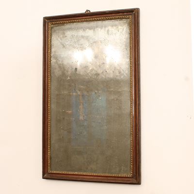 Piccola Specchiera in Legno e Legno Dorato