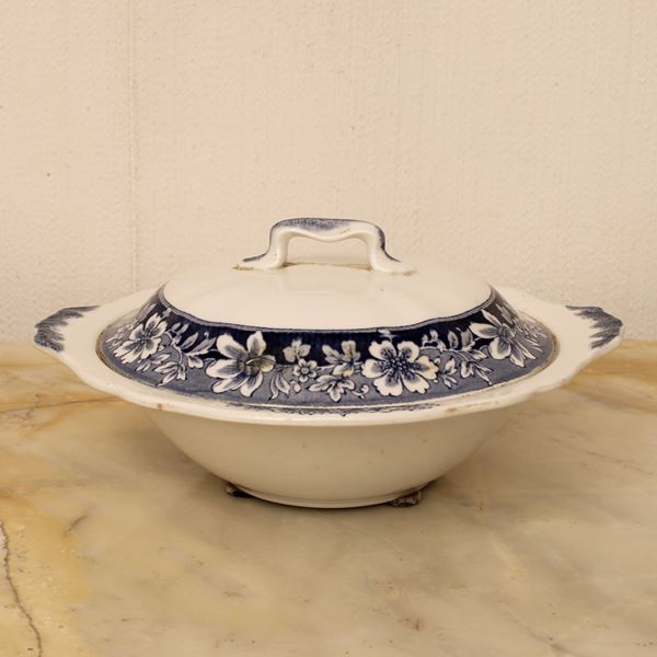 Legumiera in ceramica bianca