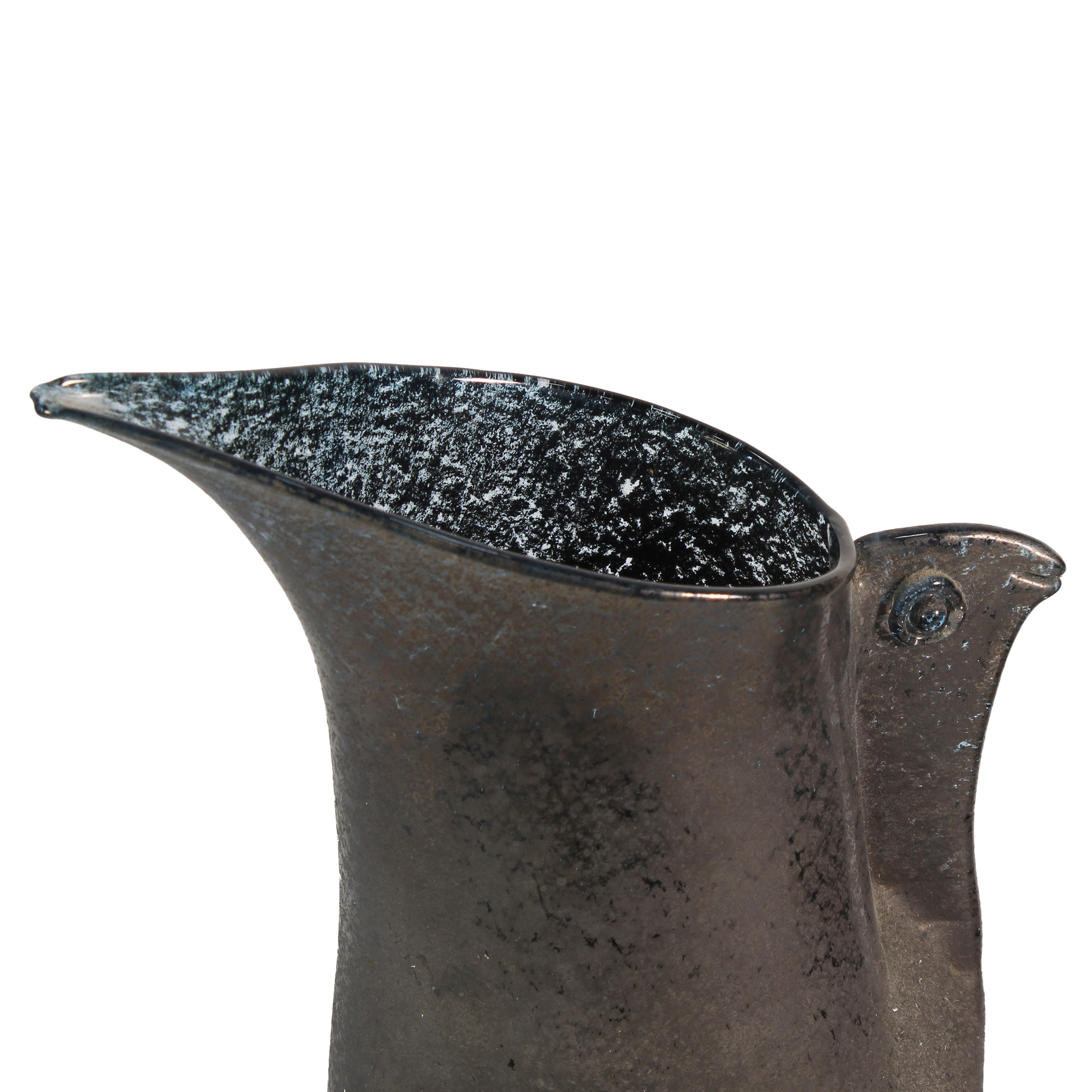 Barovier & Toso, Coppia di vasi “Barbarico” in vetro di Murano (anni ’50)