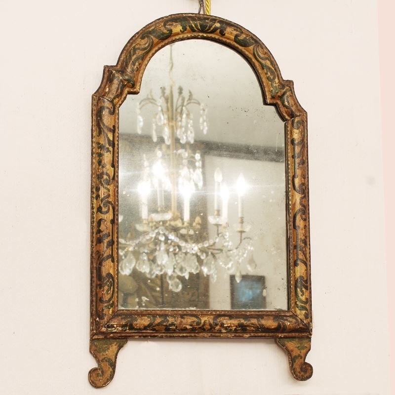 Specchiera in legno laccato  (Italia, XVIII sec.)  - Asta Gli Arredi di Villa "Le Marchesane" - San Luca Casa d'Aste
