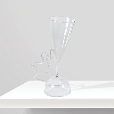 Matteo Thun, calice in vetro soffiato della serie Sherry Netherlands (tiratura 126/2000)
