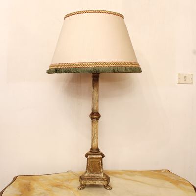 Lampada da Tavolo in Legno Laccato