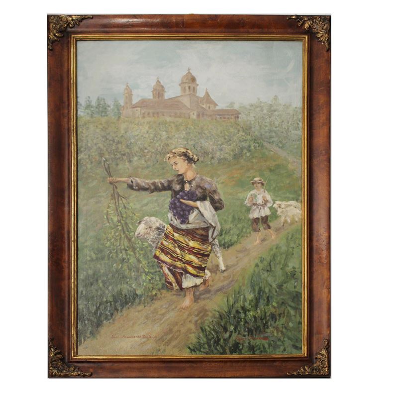 Pittore europeo  (XX sec.)  - Asta Gli Arredi di Villa "Le Marchesane" - San Luca Casa d'Aste