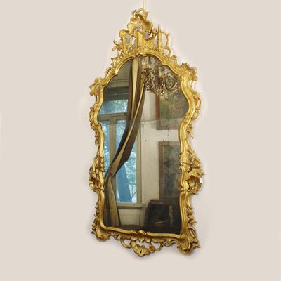 ♦ Specchiera in Legno Dorato