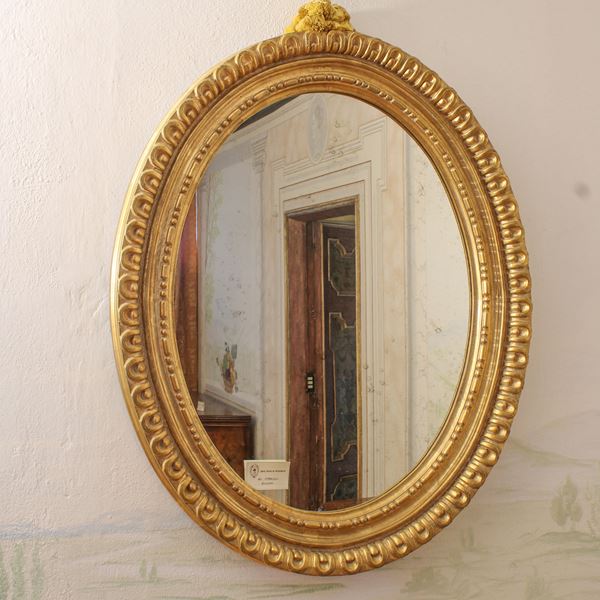 ♦ Specchiera in legno dorato