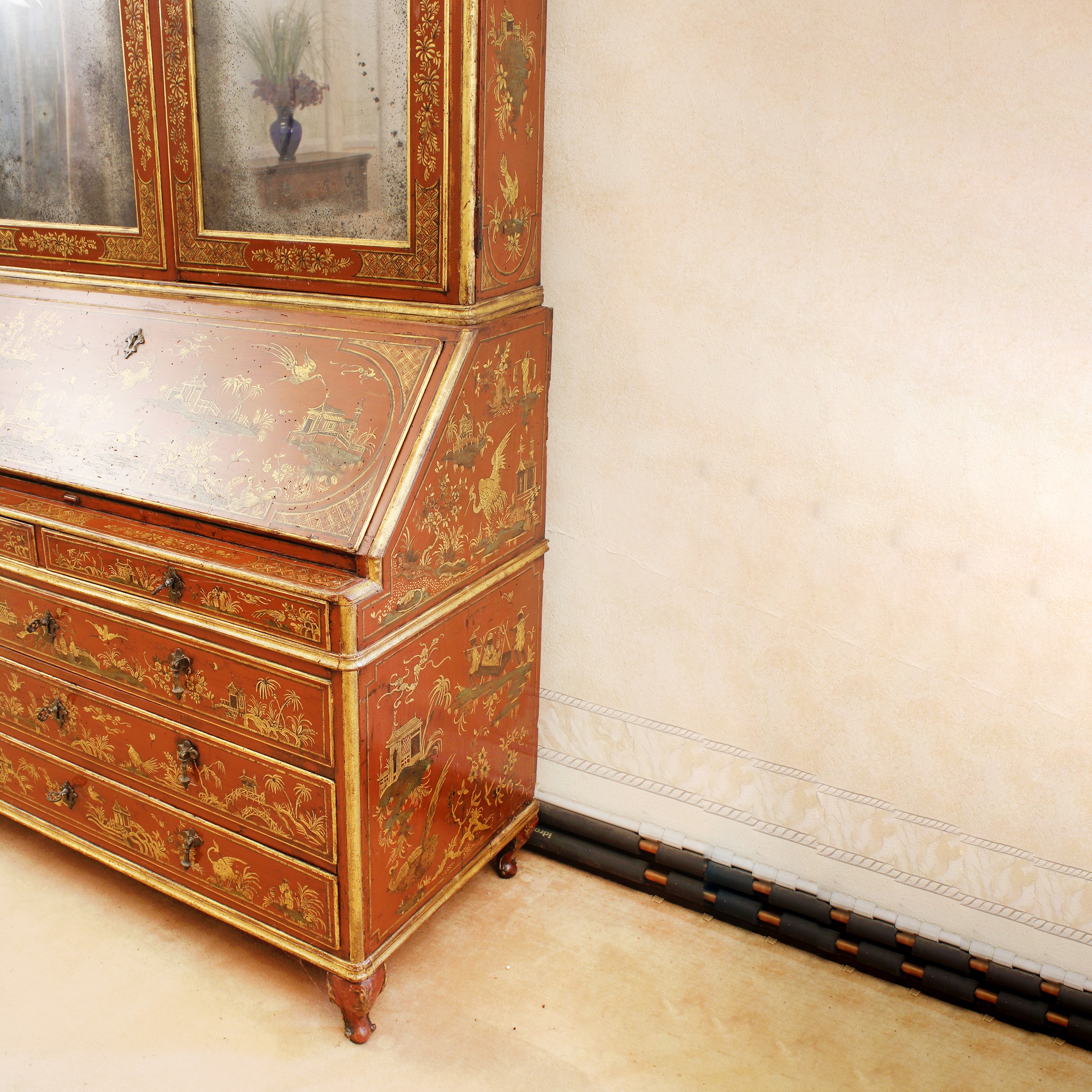 Trumeau in Legno Laccato e Dorato