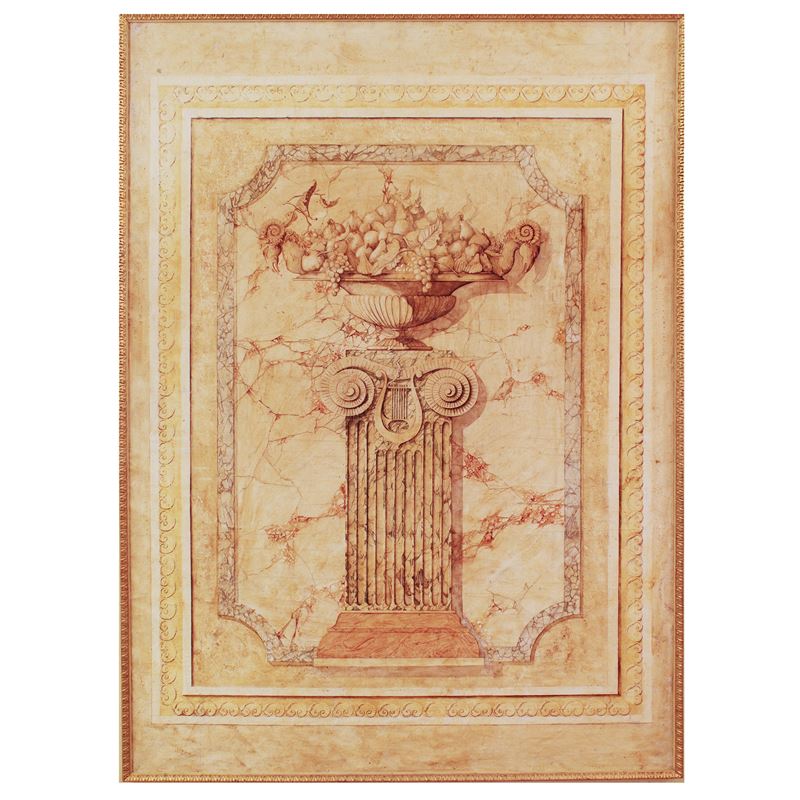 ♦ Pannello decorativo  (Italia, XX sec.)  - Asta Gli Arredi di Villa "Le Marchesane" - San Luca Casa d'Aste