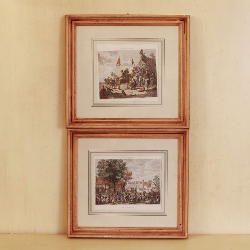 Coppia di stampe a colori  (Italia, XX sec.)  - Asta Stampe e acquerelli - San Luca Casa d'Aste