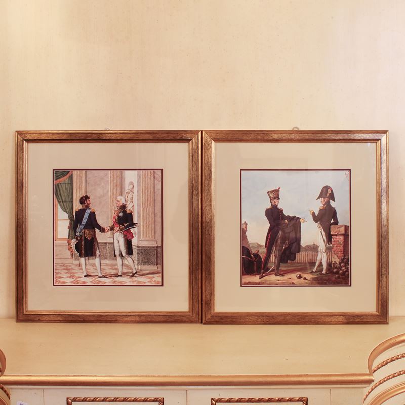 Coppia di stampe a colori  (Italia, XX sec.)  - Asta Stampe e acquerelli - San Luca Casa d'Aste