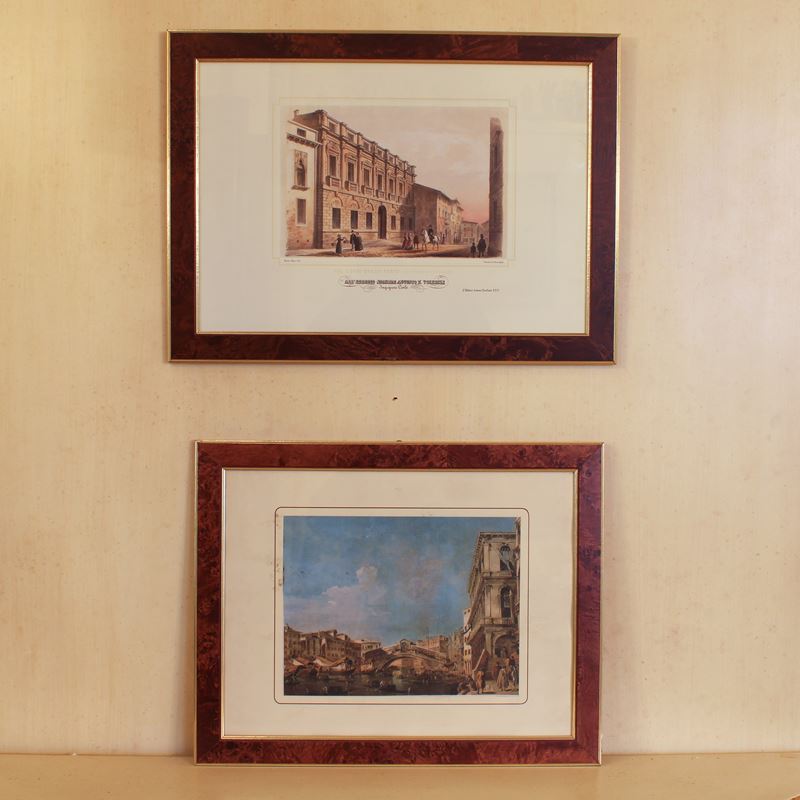 Coppia di stampe a colori  (Italia, XX sec.)  - Asta Stampe e acquerelli - San Luca Casa d'Aste