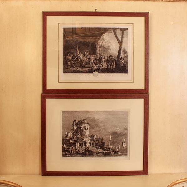 Coppia di stampe