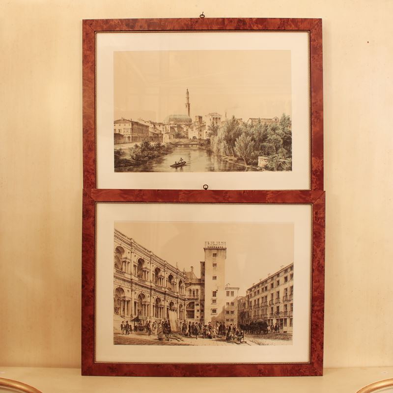 Coppia di stampe  (Italia, XX sec.)  - Asta Stampe e acquerelli - San Luca Casa d'Aste