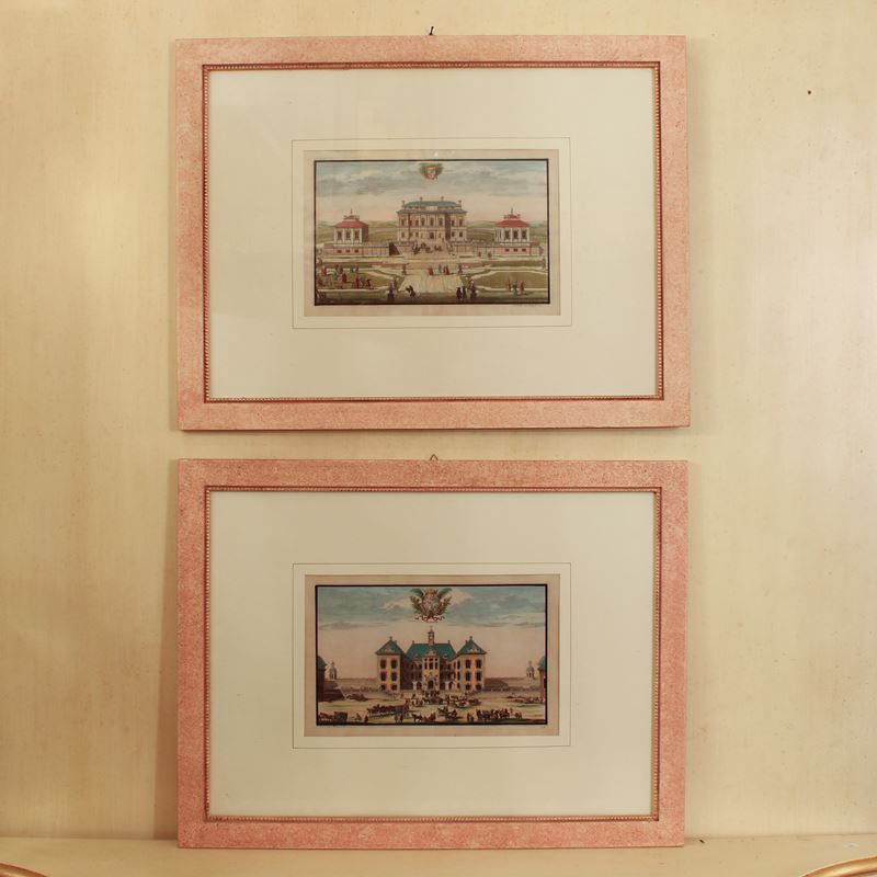 Acqueforti a colori  (Svezia, 1694, 1695)  - Asta Stampe e acquerelli - San Luca Casa d'Aste