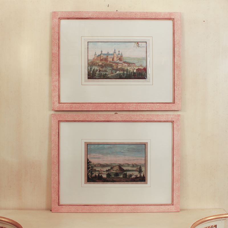 Acqueforti a colori  (Svezia, 1693)  - Asta Stampe e acquerelli - San Luca Casa d'Aste