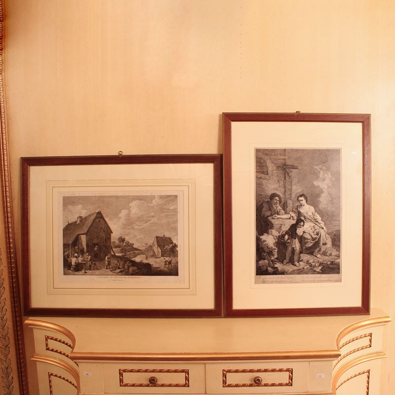 Due stampe  (epoche e manifatture diverse)  - Asta Stampe e acquerelli - San Luca Casa d'Aste