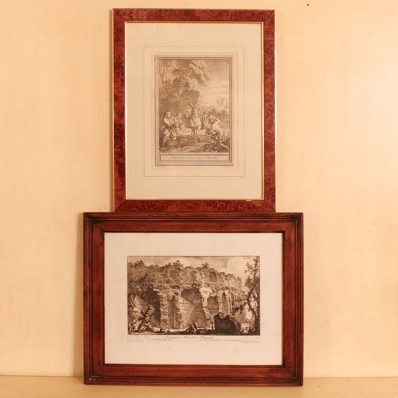 Due litografie  (XIX-XX sec.)  - Asta Stampe e acquerelli - San Luca Casa d'Aste